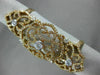ESTATE EXTRA LARGE 1.85CT DIAMOND 14KT ROSE GOLD HEART FLEXIBLE FULL FINGER RING