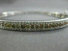ESTATE 2.13CT WHITE & FANCY YELLOW DIAMONDS 14KT WHITE GOLD BANGLE AMAZING!!!