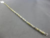 12.75CT MULTI COLOR DIAMOND 14KT WHITE GOLD 3D CLASSIC ETERNITY TENNIS BRACELET