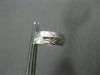 ANTIQUE WIDE .35CT DIAMOND 18KT WHITE GOLD FILIGREE HUGGIE EARRINGS #11988