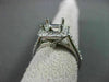 ESTATE WIDE .71CT DIAMOND 14KT WHITE GOLD SEMI MOUNT ENGAGEMENT RING #22027