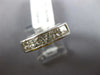 ESTATE WIDE 1.24CT DIAMOND 14KT WHITE GOLD 3D PRINCESS 5 STONE ANNIVERSARY RING