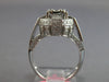 LARGE 1.40CT DIAMOND 18KT WHITE GOLD 3D ROUND & BAGUETTE CLUSTER ENGAGEMENT RING