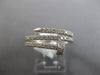 ESTATE .71CT DIAMOND 14KT WHITE GOLD 3D CLASSIC CRISS CROSS NAIL FUN RING