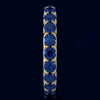 3.10CT AAA SAPPHIRE 14KT YELLOW GOLD CLASSIC SHARED PRONG ETERNITY LOVE FUN RING