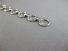 LARGE .55CT DIAMOND 14KT WHITE GOLD 3D CIRCLE OF LIFE GRADUATING TENNIS BRACELET