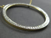 EXTRA LARGE 1.16CT DIAMOND 14KT YELLOW GOLD CIRCLE OF LIFE CLASSIC LOVE NECKLACE