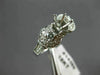 ANTIQUE WIDE .80CT DIAMOND 18K WHITE GOLD ROUND SEMI MOUNT ENGAGEMENT RING 14399