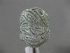 ESTATE EXTRA LARGE 2.03CT DIAMOND 18KT WHITE GOLD 3D MULTI LEAF ANNIVERSARY RING