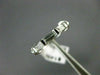ANTIQUE .35CT DIAMOND 14KT WHITE GOLD 3 STONE BAGUETTE ANNIVERSARY RING #ELV19