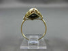 ANTIQUE OLD MINE DIAMOND & ONYX 14KT TWO TONE GOLD SWIRL MARQUISE RING #21458