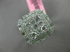 LARGE 1.39CT ROUND PRINCESS & BAGUETTE DIAMOND 18KT WHITE GOLD 3D SQUARE RING