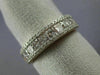 ESTATE 1.36CT WHITE & PINK DIAMOND 18K WHITE & ROSE GOLD 3D ANNIVERSARY RING