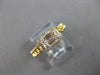 .22CT DIAMOND 14KT YELLOW GOLD ROUND & BAGUETTE SQUARE HALO LOVE KNOT FUN RING