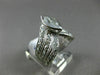 ESTATE WIDE 1.15CT OLD MINE DIAMOND 14K WHITE GOLD 3D MARQUISE V ENGAGEMENT RING
