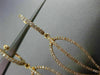 ESTATE .60CT ROUND DIAMOND 18KT YELLOW GOLD 3D LEAF HUGGIE OPEN HANGING EARRINGS