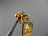 ESTATE LARGE 2.81CT WHITE & FANCY YELLOW DIAMOND 18K ROSE GOLD FILIGREE EARRINGS