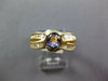 1.78CT DIAMOND & AAA TANZANITE 14KT YELLOW GOLD OVAL & BAGUETTE ENGAGEMENT RING