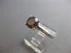 .89CT CHOCOLATE FANCY DIAMOND 14KT WHITE GOLD 3D ROUND SOLITAIRE ENGAGEMENT RING