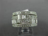 WIDE 1.45CT ROUND & BAGUETTE DIAMOND 14K WHITE GOLD MULTI ROW WEDDING RING #1616