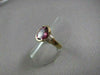 ANTIQUE WIDE 3.34CT DIAMOND & AAA PINK TOURMALINE 14KT YELLOW GOLD COCKTAIL RING