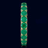3.10CT AAA EMERALD 14KT YELLOW GOLD CLASSIC SHARED PRONG ETERNITY FUN LOVE RING
