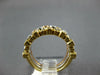 ESTATE WIDE .35CT DIAMOND 14KT TRI COLOR GOLD FILIGREE MILGRAIN STACKABLE RING