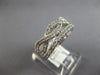 1.02CT DIAMOND 14KT WHITE GOLD 3D CLASSIC CRISS CROSS INFINITY ANNIVERSARY RING