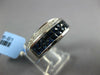 3.43CT DIAMOND & AAA SAPPHIRE 18KT WHITE GOLD ROUND & PRINCESS ANNIVERSARY RING