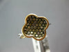 .51CT MULTI COLOR DIAMOND 14KT WHITE & ROSE GOLD 4 LEAF CLOVER FLOWER LOVE RING
