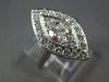 LARGE 1.05CT DIAMOND PLATINUM 3D MARQUISE SHAPE FILIGREE ENGAGEMENT RING #27032
