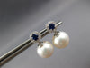 .53CT DIAMOND & AAA SAPPHIRE & AAA SOUTH SEA PEARL 14KT WHITE GOLD 3D EARRINGS