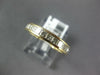 1.0CT DIAMOND 18KT YELLOW GOLD PRINCESS CHANNEL SEMI ETERNITY ANNIVERSARY RING