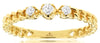 .11CT DIAMOND 14KT YELLOW GOLD 3 STONE PAST PRESENT FUTURE FRIENDSJIP LOVE RING