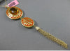 ESTATE 10.25CT DIAMOND & CITRINE 14KT YELLOW GOLD ORANGE ENAMEL FILIGREE PENDANT