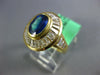 LARGE 2.95CT DIAMOND & AAA SAPPHIRE 18KT YELLOW GOLD 3D CHANNEL ENGAGEMENT RING