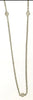 ESTATE .10CT DIAMOND 14KT WHITE GOLD ROUND CLASSIC BY THE YARD FUN LOVE NECKLACE
