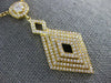 ESTATE LARGE .69CT DIAMOND 18KT YELLOW GOLD MULTI ROW SQUARE INFINITY NECKLACE