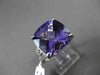 ANTIQUE 9.66CT DIAMOND & AAA AMETHYST 14K WHITE GOLD 3D FILIGREE ENGAGEMENT RING