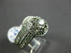 ESTATE LARGE 2.06CT DIAMOND 18KT GOLD & PLATINUM 3D WEDDING ENGAGEMENT RING SET