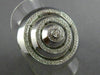 ESTATE EXTRA LARGE .82CT DIAMOND 14KT WHITE GOLD MULTI CIRCULAR PAVE ETOILE RING