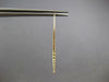 LONG .58CT DIAMOND 14K YELLOW GOLD 3D GRADUATING BAR LEVERBACK HANGING EARRINGS