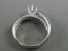 ESTATE .50CT DIAMOND 14K GOLD 3D INFINITY CRISS CROSS SEMI MOUNT ENGAGEMENT RING
