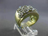 ESTATE LARGE 2.12CTW FANCY YELLOW & WHITE DIAMOND 18KT YELLOW GOLD FLOWER RING