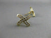 ESTATE .65CTW DIAMOND ETOILE "X" SHAPE 14KT YELLOW GOLD PUSHBACK EARRINGS #5919