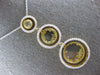 EXTRA LARGE 3.57CT WHITE & FANCY YELLOW DIAMOND 18K 2 TONE GOLD JOURNEY NECKLACE