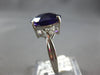 ESTATE 5.49CT DIAMOND & AAA AMETHYST 14KT WHITE GOLD OVAL & ROUND FUN LOVE RING