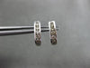ESTATE .20CT DIAMOND 14KT WHITE GOLD 3D 5 STONE CLASSIC UMBRELLA STUD EARRINGS