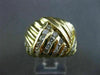 ESTATE LARGE 1.23CT ROUND DIAMOND 18KT YELLOW GOLD PYRAMID COCKTAIL RING #6349