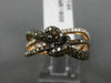 EFFY 1.50CT WHITE & CHOCOLATE FANCY DIAMOND 14KT ROSE GOLD 3D LOVE KNOT RING